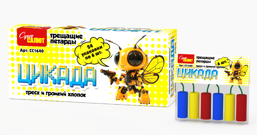 Петарды Цикада (6 шт) 