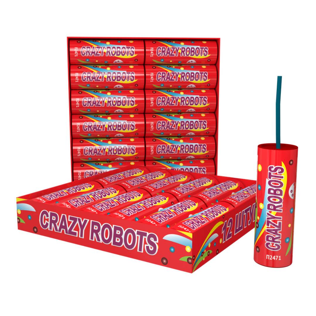 Петарды CRAZY ROBOTS (12 шт) 
