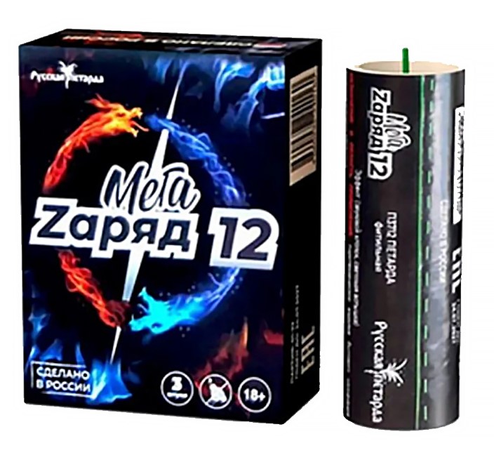 Петарды Мега Zаряд 12 (3 шт)